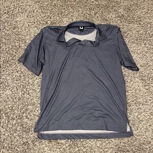 FootJoy Men's Navy Patterned Polo